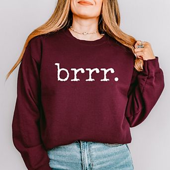 Brrr Typewriter - Women's Graphic Sweatshirt