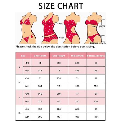 Women's Seashell Bikini Sets, 2 Piece Adjustable Straps Tops Triangle Bottoms Swimwear Suits