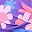 Blue Pink Flower