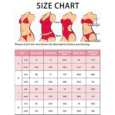 Women's Bikini Sets, 2 Piece Spagehetti Straps Drawstring Tops BoyShorts Swimwear Bathing Suits