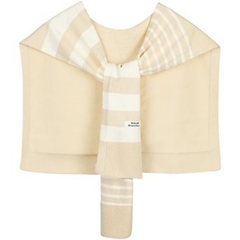 Women's Stripes Sweater Shawl Wraps Knitted Knotted Multicolor Casual Scarf for Travel Office