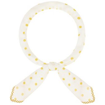 Women's 50s Polka Dots Vintage Scarf, 26.7''X26.7'' Square Cotton Scarves for Retro Party