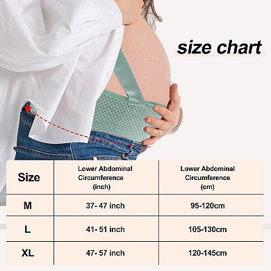 Pregnancy Belly Band, Belly Support Bands, Maternity Belly Band with Adjustable Straps