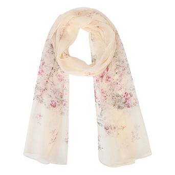 Women's Floral Scarves Head Scarf 63" X19.7" Print Kerchief Neckerchief for Gift Party Banquet