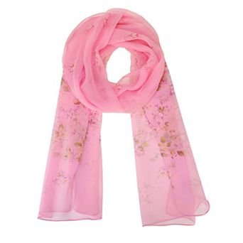 Women's Floral Scarves Head Scarf 63" X19.7" Print Kerchief Neckerchief for Gift Party Banquet