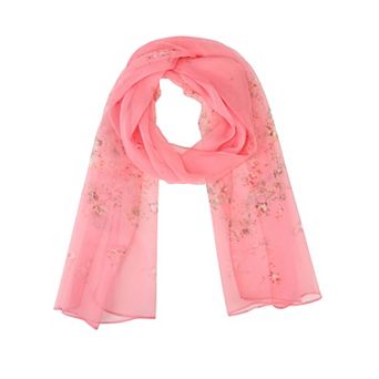 Women's Floral Scarves Head Scarf 63" X19.7" Print Kerchief Neckerchief for Gift Party Banquet