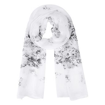 Women's Floral Scarves Head Scarf 63" X19.7" Print Kerchief Neckerchief for Gift Party Banquet
