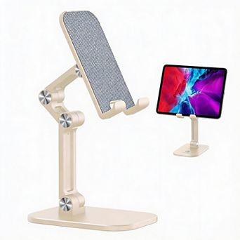 Adjustable Height & Angle Desk Phone Tablet Holder for 4.7"-13" Devices
