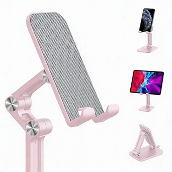 Adjustable Height & Angle Desk Phone Tablet Holder for 4.7"-13" Devices
