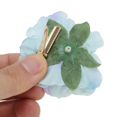Simulated Flowers Hair Clip 2 Pcs