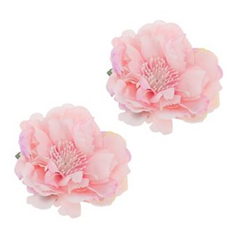 Simulated Flowers Hair Clip 2 pc