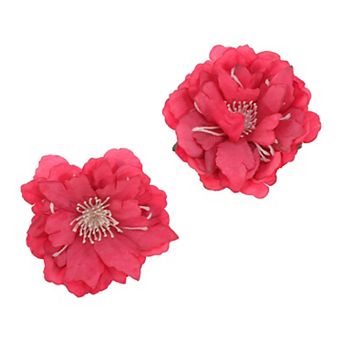 Simulated Flowers Hair Clip 2 pc