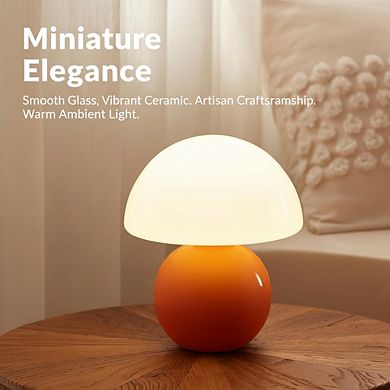 Modern Mushroom Table Lamp for Bedroom and Living Room Mid Century Aesthetic