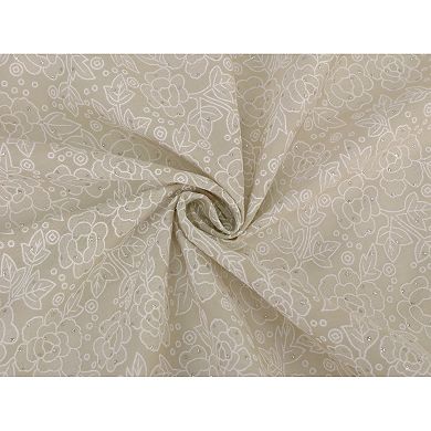 Women's Floral Rhinestone Retro Scarf, 27.6'' Square Cotton Print Pattern Neckerchief Head Wrap