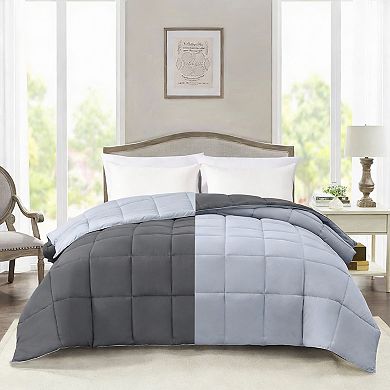 Reversible Microfiber Comforter - All Season, Lightweight, Soft, Breathable