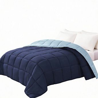 Reversible Microfiber Comforter - All Season, Lightweight, Soft, Breathable