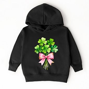 Clover Watercolor Bouquet - Toddler Hoodie