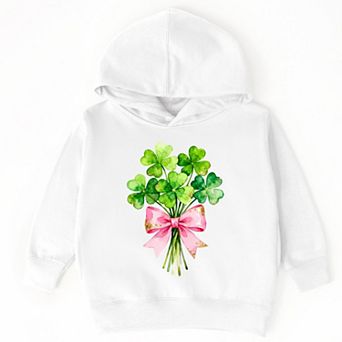 Clover Watercolor Bouquet - Toddler Hoodie