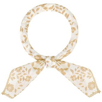 Women's Rose Vintage Scarf, Retro Square Cotton Linen Neckerchief Scarves for Spring Costume, Travel