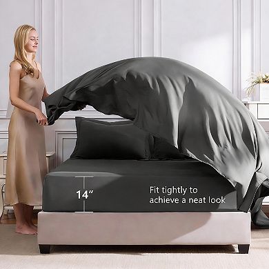 Queen Size Soft Microfiber Comforter Set with Sheets & Shams