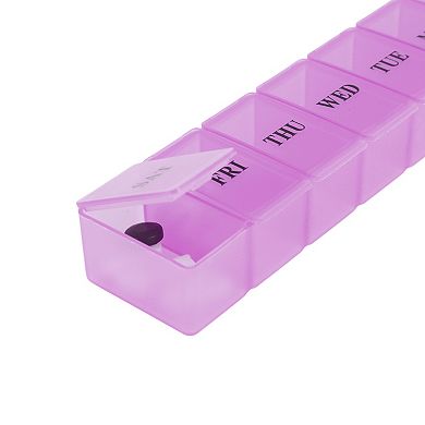 Waterproof 7 Grids Single Row Pill Case for Travel 1 Pc