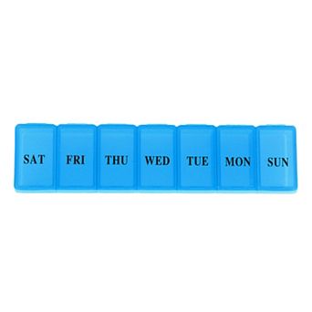 Waterproof 7 Grids Single Row Pill Case for Travel 1 pc