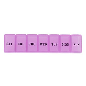 Waterproof 7 Grids Single Row Pill Case for Travel 1 pc