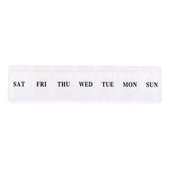 Waterproof 7 Grids Single Row Pill Case for Travel 1 pc