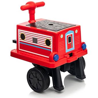 Licensed CHUGGINGTON Kids Train Carriage for 12V Ride-On Train, w/Storage, Handle, & Connect Rods