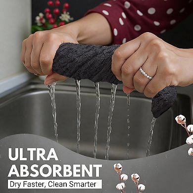Ultra Soft & Absorbent Cotton Dish Towels, 6-Pack