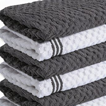 Ultra Soft & Absorbent Cotton Dish Towels, 6-Pack
