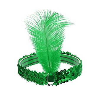 Feathers Faux Diamond Headbands for Women 1 pc