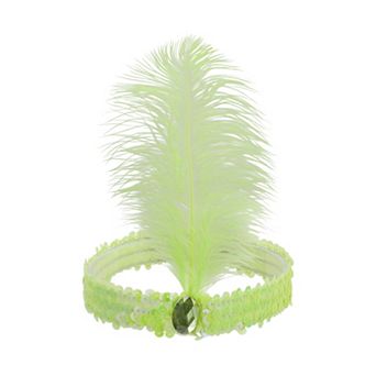 Feathers Faux Diamond Headbands for Women 1 pc