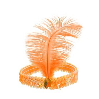 Feathers Faux Diamond Headbands for Women 1 pc