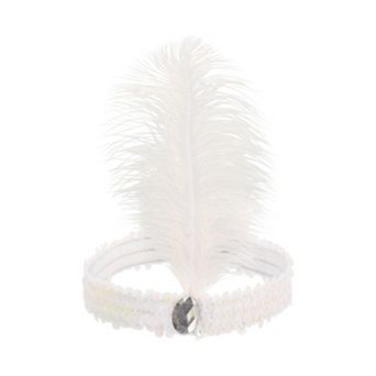 Feathers Faux Diamond Headbands for Women 1 pc