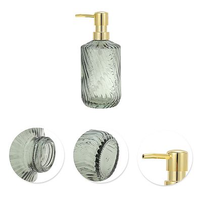Durable Cylinder Twill Lines Soap Dispenser 1 Pc