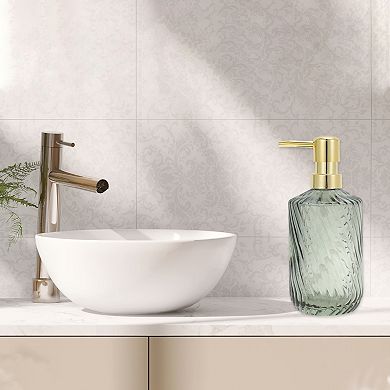 Durable Cylinder Twill Lines Soap Dispenser 1 Pc