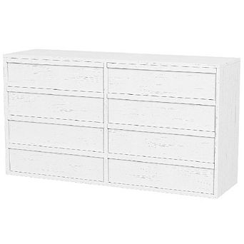 8-Drawer Wide Dresser, Modern Double Dresser with Large Storage Capacity