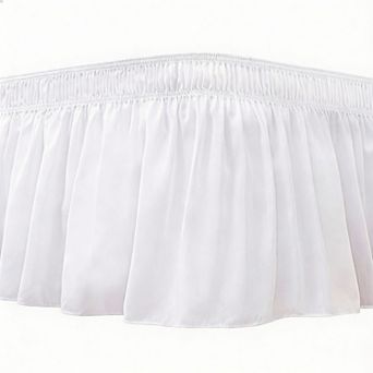 Polyester Bed Skirt with Adjustable Elastic, Easy Fit, Wrinkle & Fade Resistant