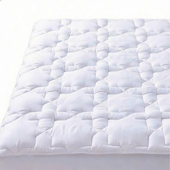 Queen Mattress Pad Cotton Topper Breathable Soft 450gsm 60x80 White
