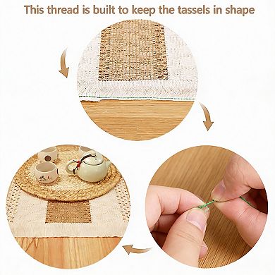 Handmade Cotton and Water Hyacinth Placemats Set