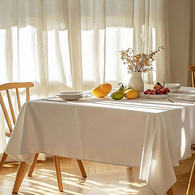 60"x102" Polyester Tablecloth - Reusable, Washable, Durable, and Stylish for All Occasions