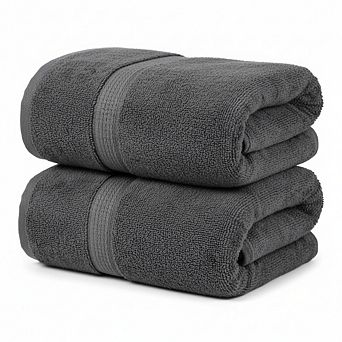 Jumbo Bath Sheet 2 pc 600 GSM 35x70 in 100 Ring Spun Cotton Quick Dry