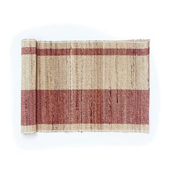 Gourmet Handwoven Banana Fiber Table Runner 72 × 13