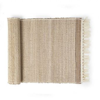 Gourmet Handwoven Banana Fiber Table Runner 72 × 13