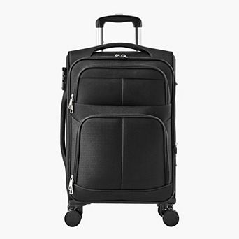 Softside Expandable Carry On Luggage with Spinner Wheels and TSA Lock