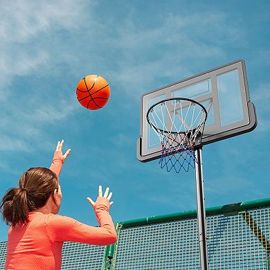 Adjustable Basketball Hoop System 4 to 10 Ft Portable Backboard with Wheels