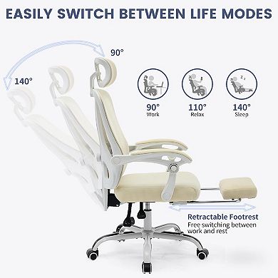 Ergonomic Office Chair,Swivel Task Chair with Adjustable Lumbar Support,Home Office Chair