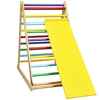 Foldable Wooden Indoor Climbing Triangle Ladder