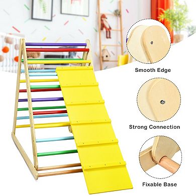 Foldable Wooden Indoor Climbing Triangle Ladder